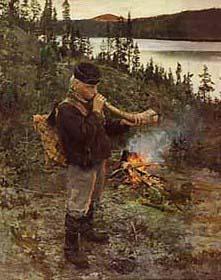 Akseli Gallen-Kallela Shepherd Boy from Paanajarvi oil painting image